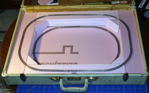 foam in suitcase